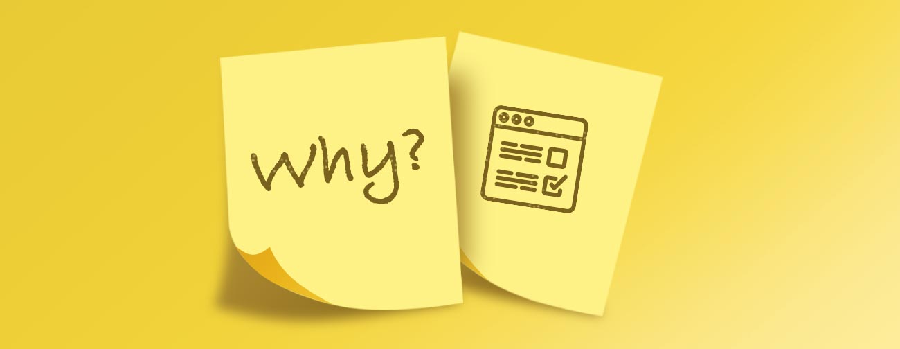 post it note with survey icon